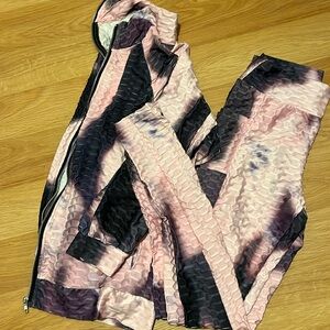 Pink & Grey Tie Dye Set